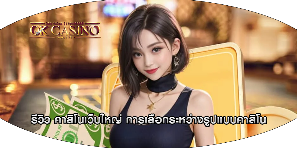 รีวิว คาสิโนเว็บใหญ่ การเลือกระหว่างรูปแบบคาสิโน